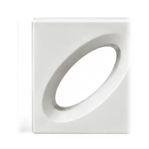 White porcelain breeze block, Saturn pattern