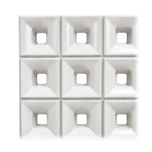 White porcelain breeze block, Surface 9 pattern