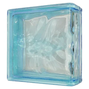 Azure Wave Linear End Block glass block