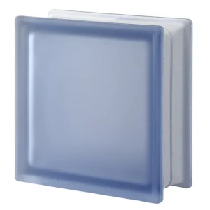 Blue Smooth Frosted 2 Sides glass block