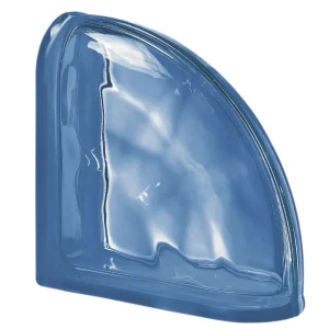 Blue Wave Curvo Double End Block glass block