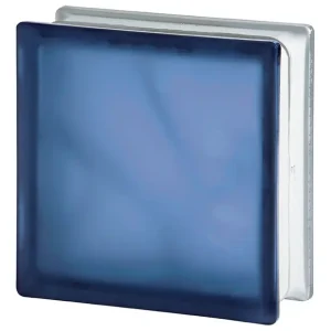 Blue Wave Frosted 2 Sides glass block