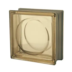 Brown Alpha Metalized glass block