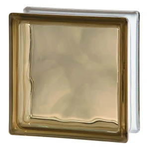 Brown Wave Standard Block glass block