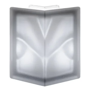 Nordica Wave Corner 90° Frosted 2 Sides glass block