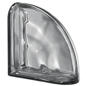 Nordica Wave Curvo Double End Block Metalized glass block