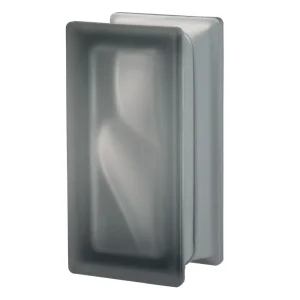 Nordica Wave Frosted 2 Sides Half Block glass block