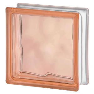 Pink Wave Standard Block glass block