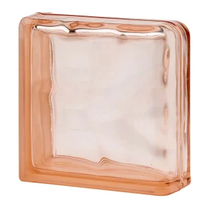Pink Wave Double End Block glass block