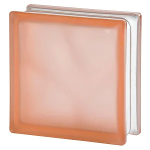 Pink Wave Frosted 2 Sides glass block