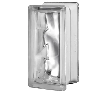 Wave Half Block glass block