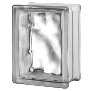 Wave Rectangular Block glass block