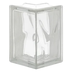 Wave Sharp Corner 90° glass block