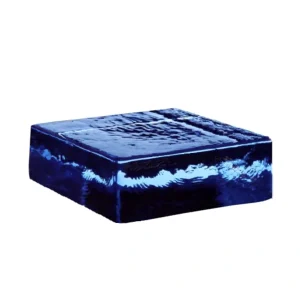Blue Square solid glass brick