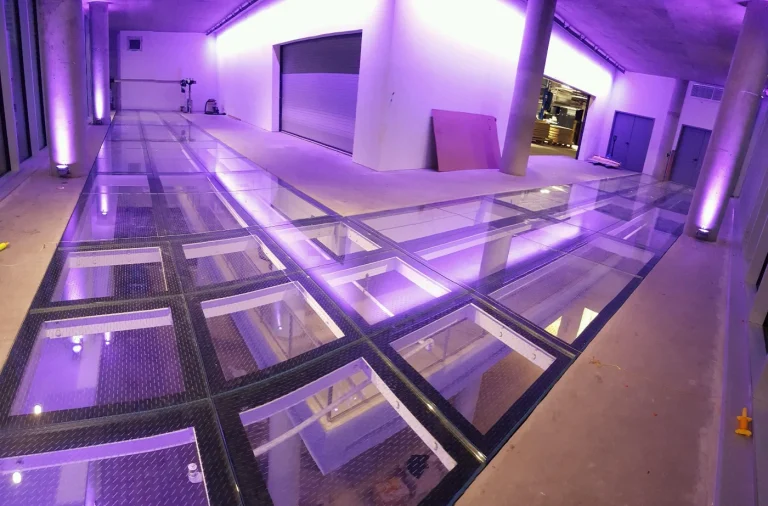 Structural glass floor and stair project