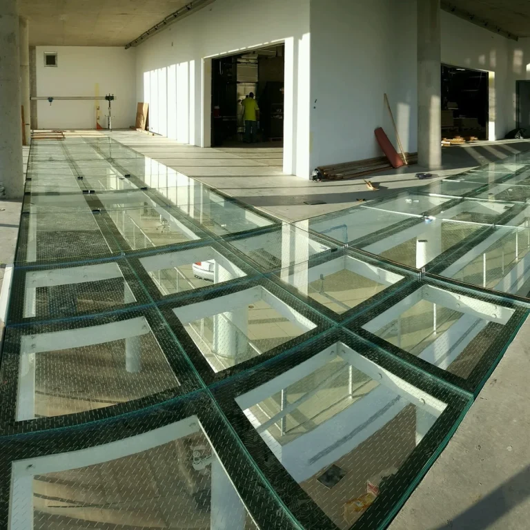 Structural glass floor and stair project