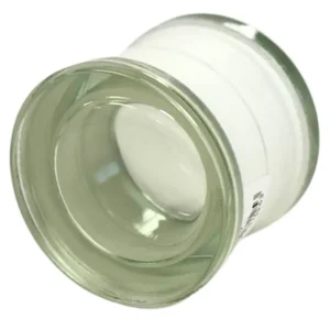 Circular Orbis glass paver, Hollow Clear, 4″ Round
