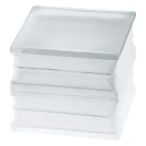 Euro Fire-Resistant glass paver, 60-Min Fire Rated, Clear, 8″ × 8″