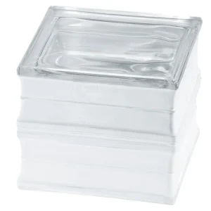Euro Fire-Resistant glass paver, 90-Min Fire Rated, Clear, 8″ × 8″