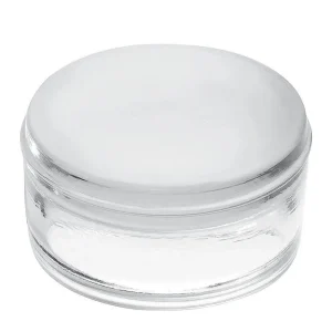 Half-shell glass paver, Clear, Frosted 1 Side, 4″ Round
