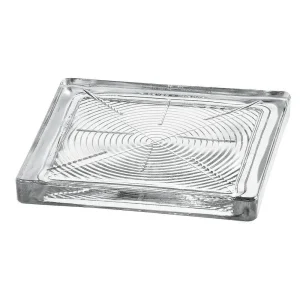 Thin glass paver, Circles, 8″ × 8″