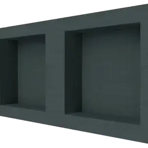 HydroBlok 32″ x 16″ Recessed Double Wide Niche